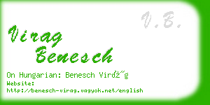 virag benesch business card